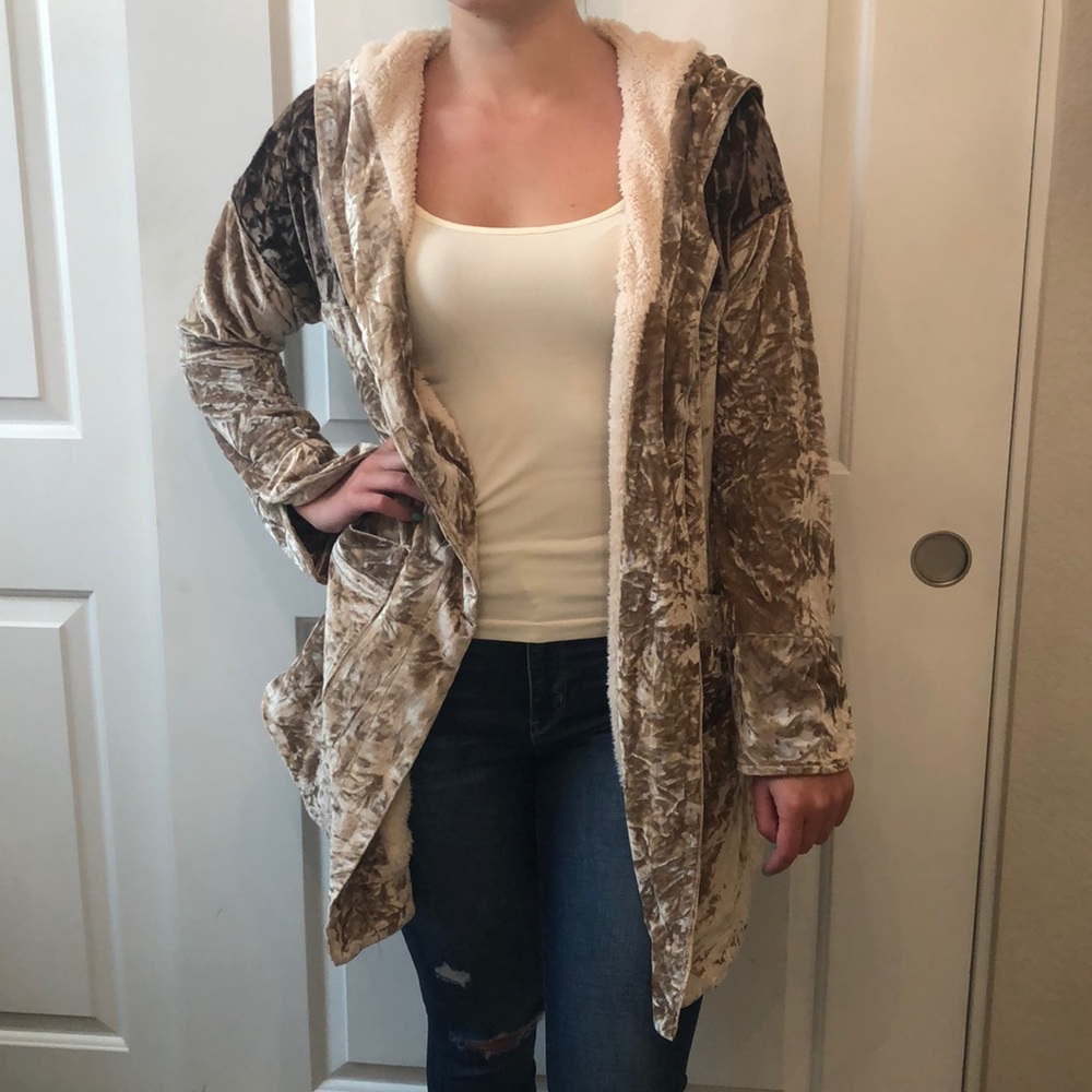 Velvet Sherpa Jacket